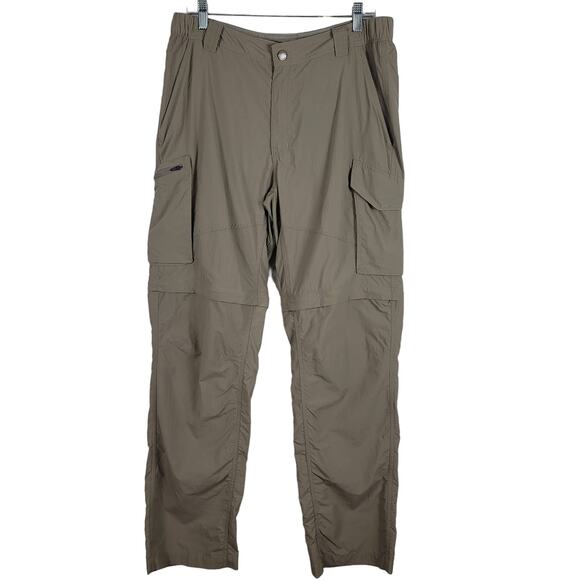 Columbia Men's Pockable Rip Sop Tan Convertible Athletic  Pants 36W/34L - Picture 1 of 6